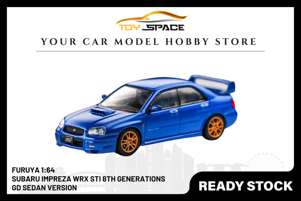 [FURUYA] 1/64 Subaru Impreza WRX STi 8th Generations GD Sedan Version