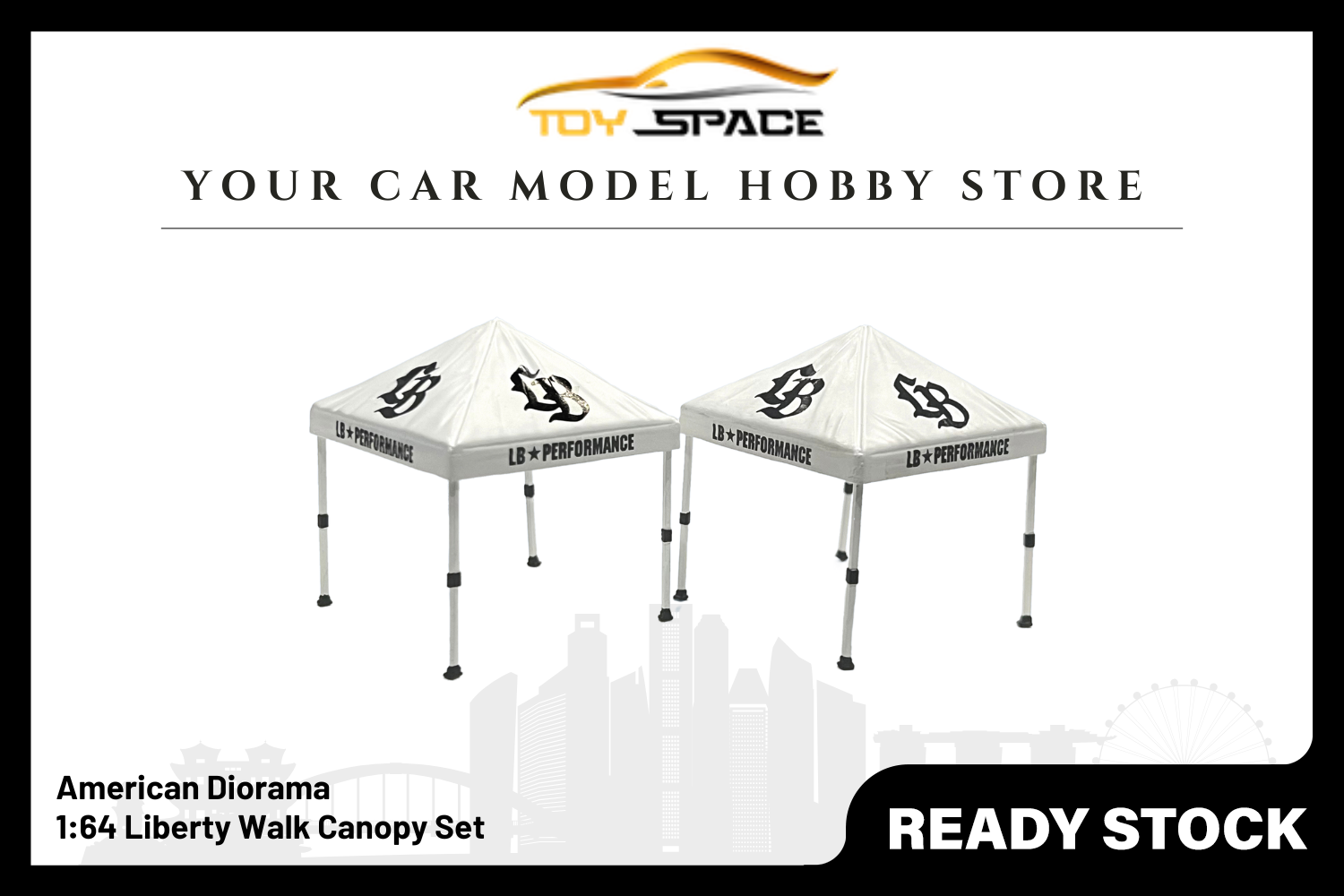 [AMERICAN DIORAMA] 1/64 Liberty Walk Canopy Set