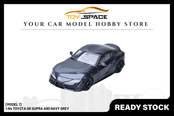 [MODEL 1] 1:64 Toyota GR Supra A90 Navy Grey