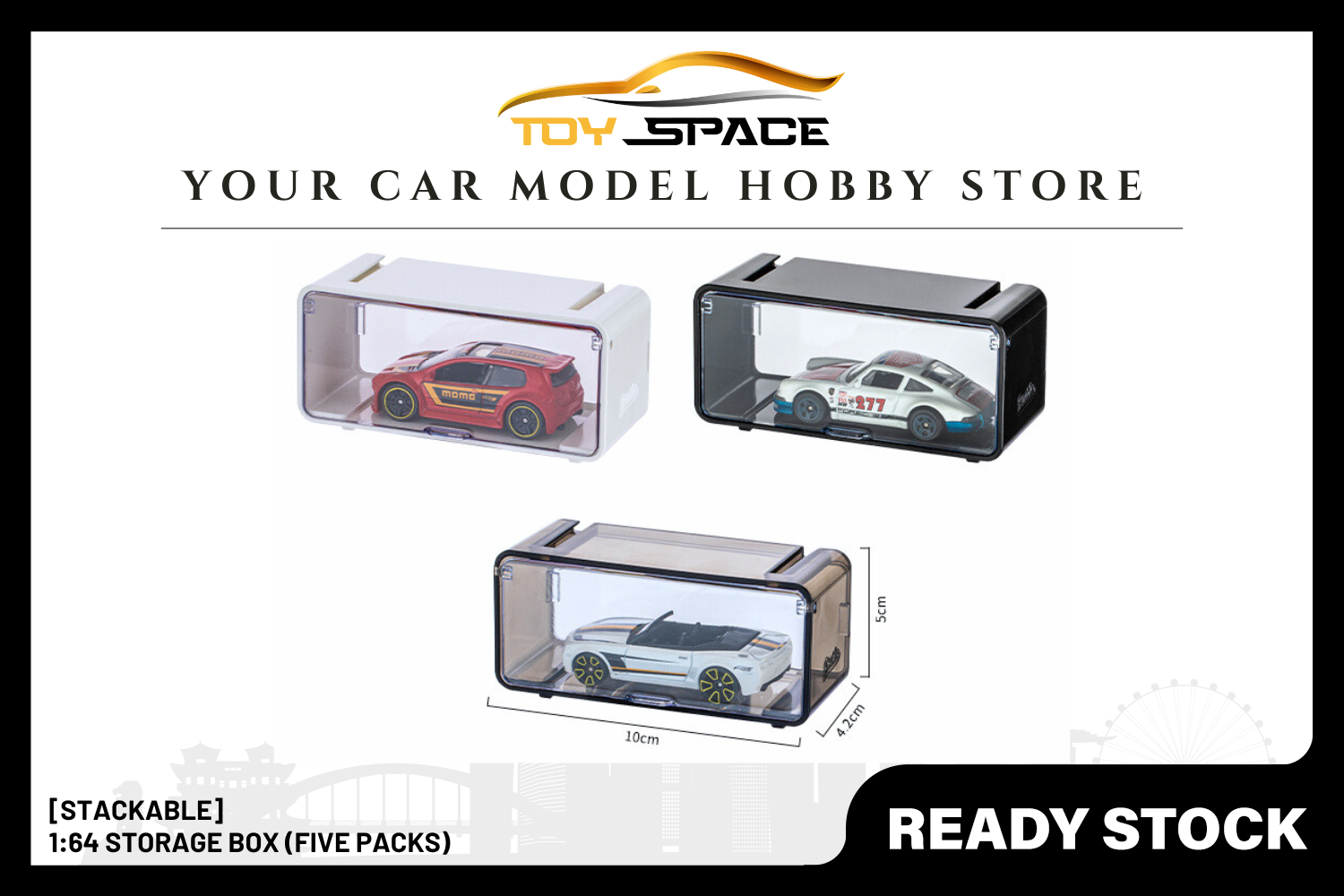 [STACKABLE] 1:64 Storage Box (Five Packs)