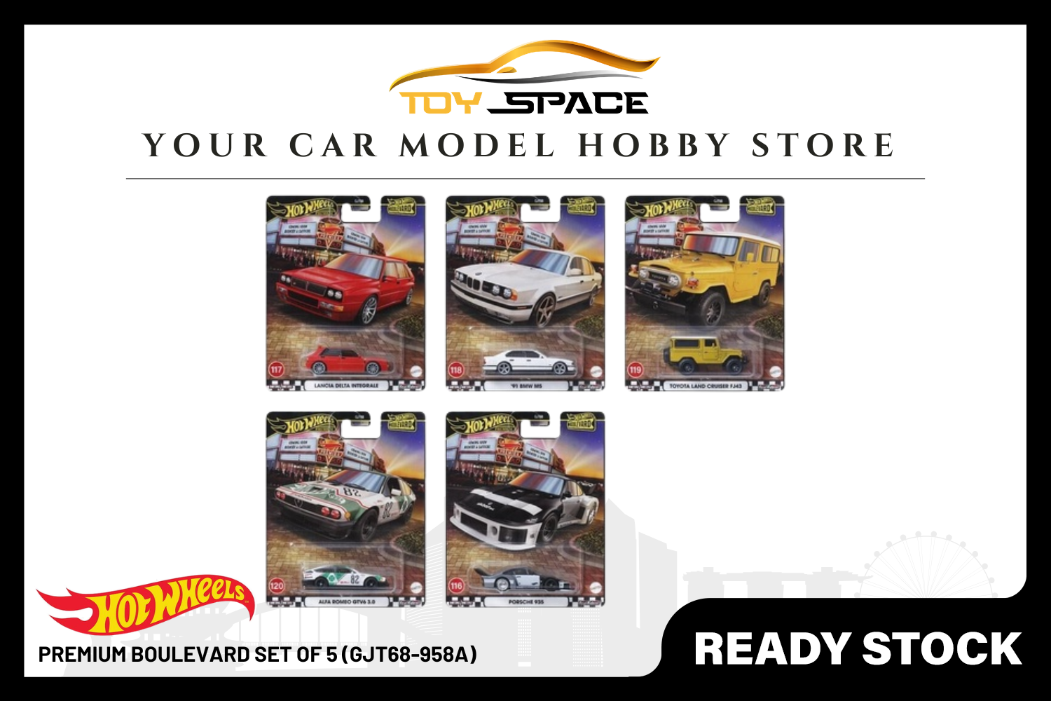 [HOT WHEELS] Premium Boulevard Set of 5 (GJT68-958A)