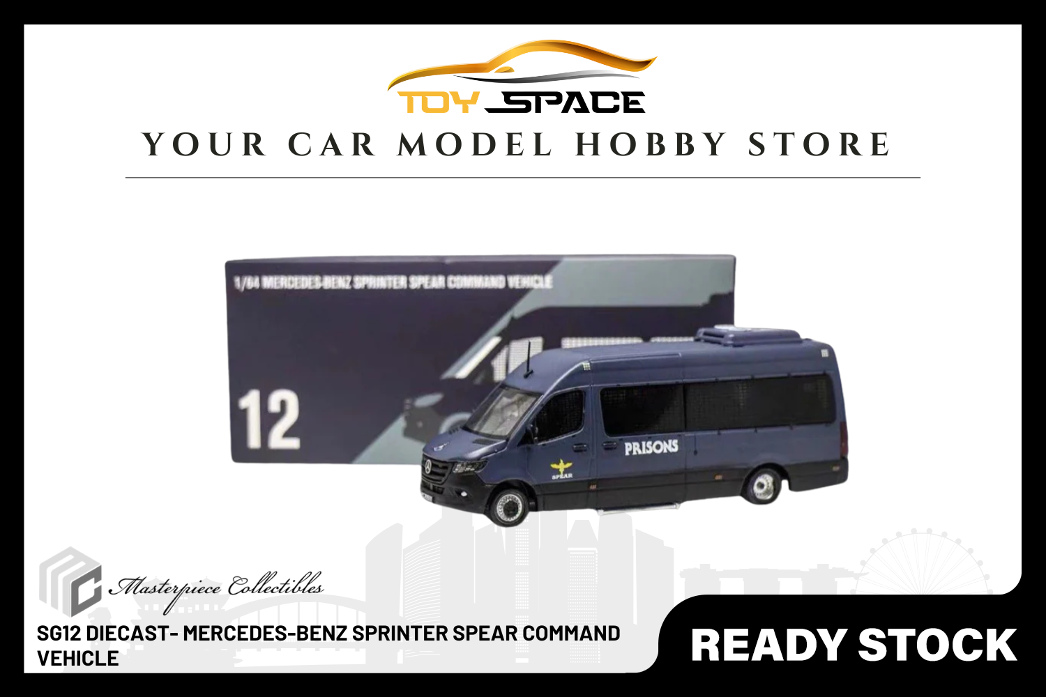 [MASTERPIECE] SG12 Diecast- Mercedes-Benz Sprinter SPEAR Command Vehicle