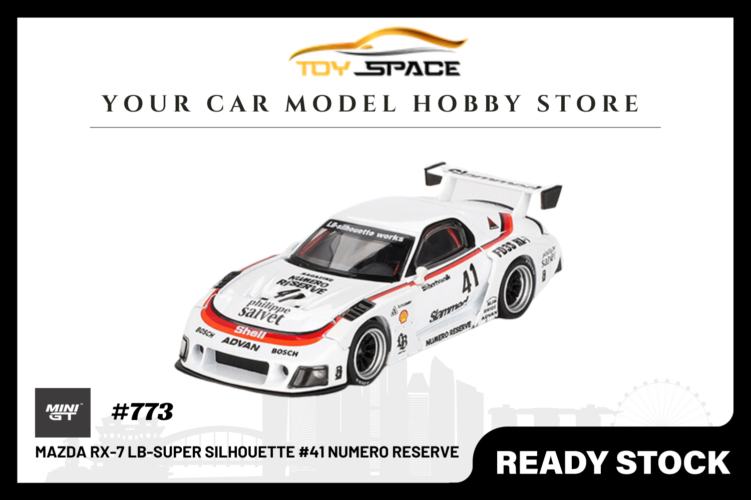 [MINI GT] Mazda RX-7 LB-Super Silhouette #41 Numero Reserve