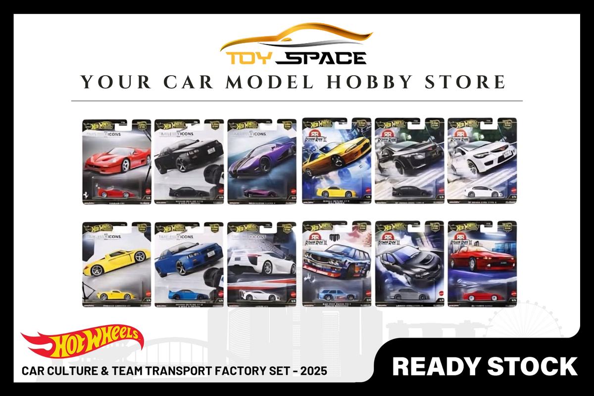 [HOT WHEELS] Car Culture & Team Transport Factory Set - 2025