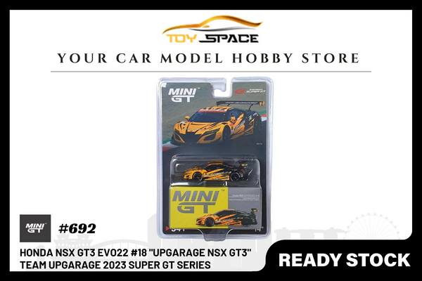 [MINI GT] Honda NSX GT3 EVO22 #18 "UPGARAGE NSX GT3" Team Upgarage 2023 Super GT Series