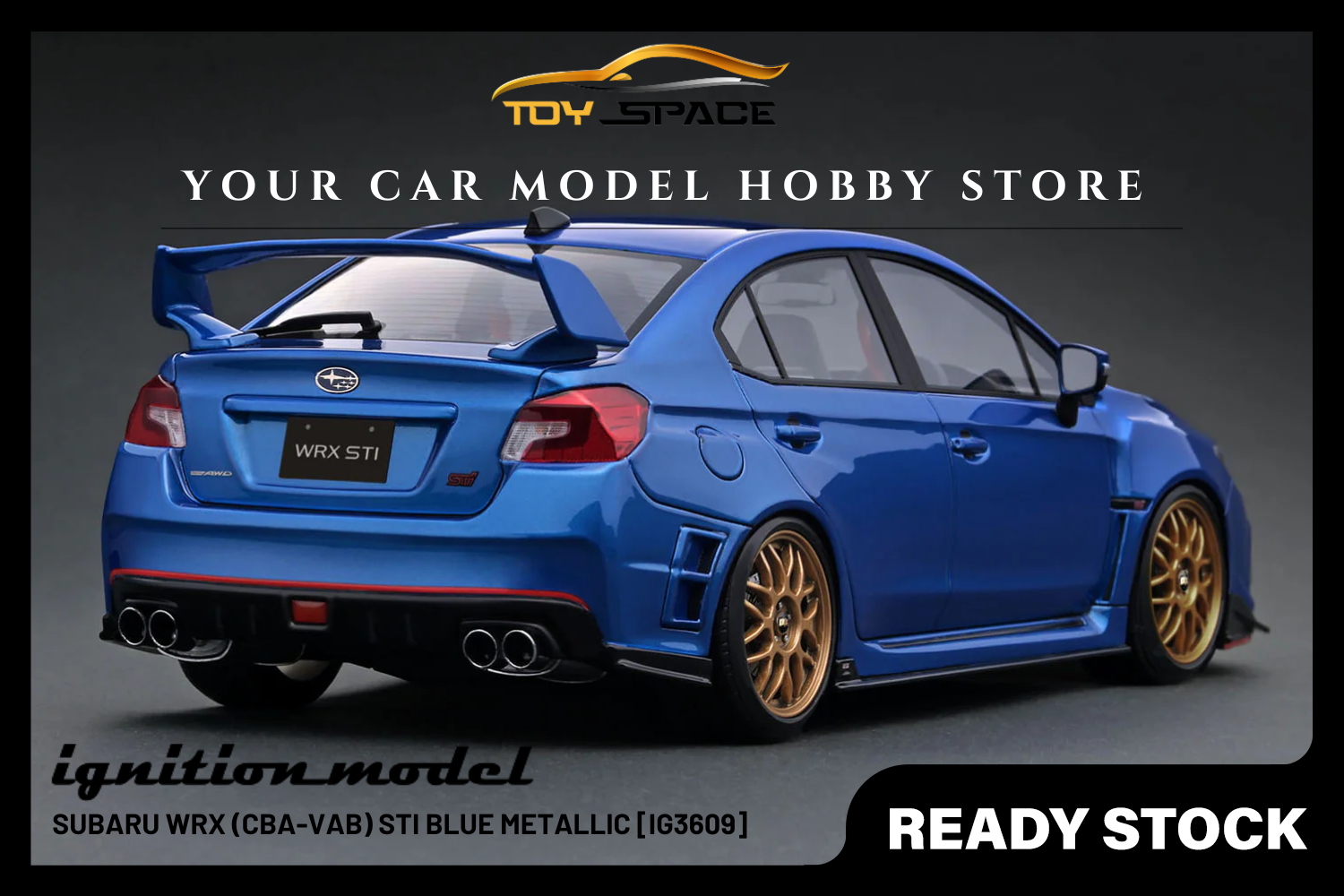 [IGNITION MODEL] 1:18 Subaru WRX (CBA-VAB) STI Blue Metallic [IG3609]