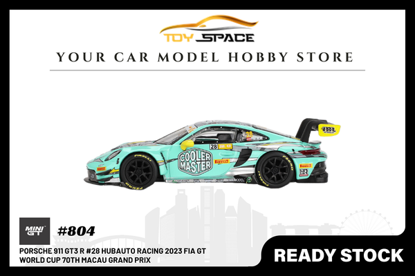 [MINI GT] Porsche 911 GT3 R #28 HubAuto Racing 2023 FIA GT World Cup 70th Macau Grand Prix