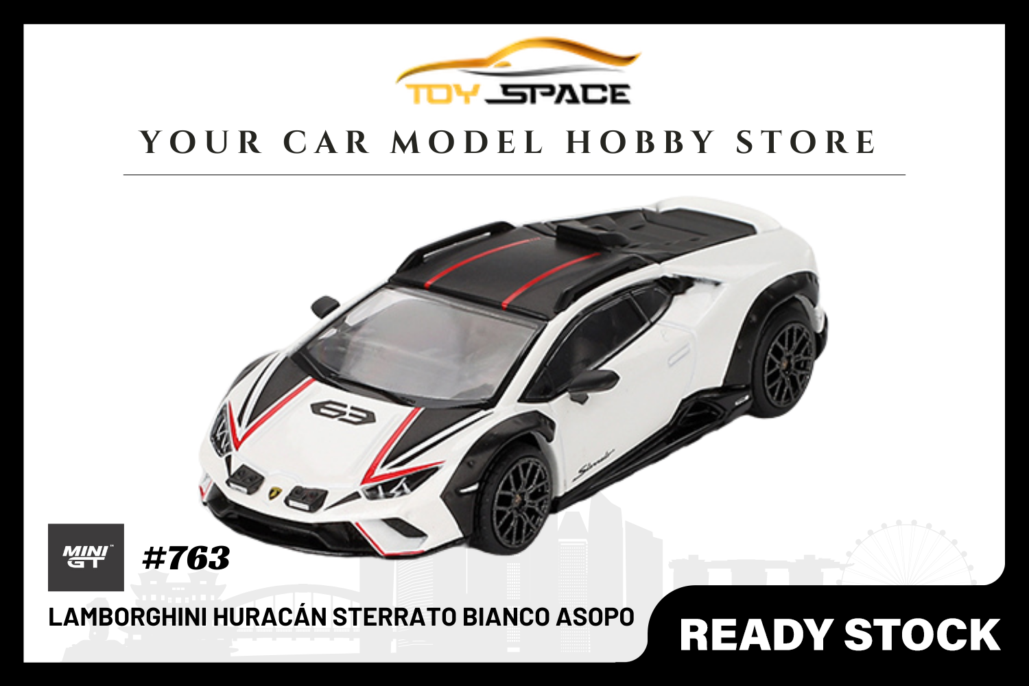 [MINI GT] Lamborghini Huracán Sterrato Bianco Asopo