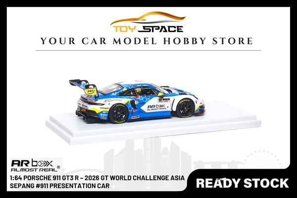 [AR BOX] 1:64 Porsche 911 GT3 R – 2026 GT World Challenge Asia Sepang #911 Presentation Car