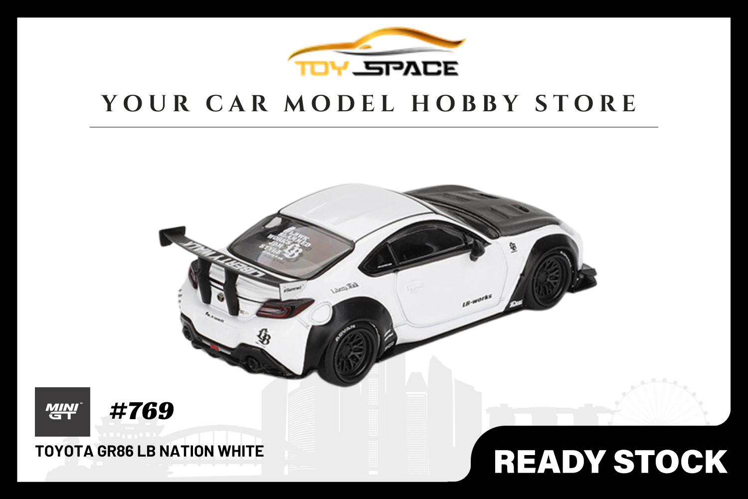 [MINI GT] Toyota GR86 LB Nation White