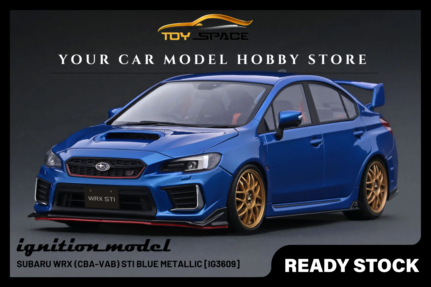 [IGNITION MODEL] 1:18 Subaru WRX (CBA-VAB) STI Blue Metallic [IG3609]