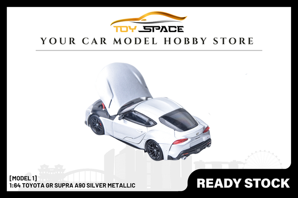 [MODEL 1] 1:64 Toyota GR Supra A90 Silver Metallic