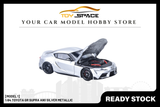 [MODEL 1] 1:64 Toyota GR Supra A90 Silver Metallic - Toy Space Diecast Online Store Singapore