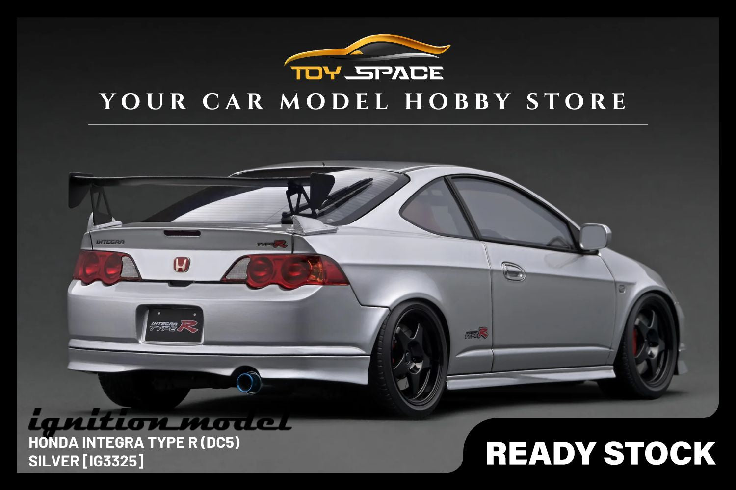 [IGNITION MODEL] 1/18 Honda Integra (DC5) Type R Silver [IG3325]