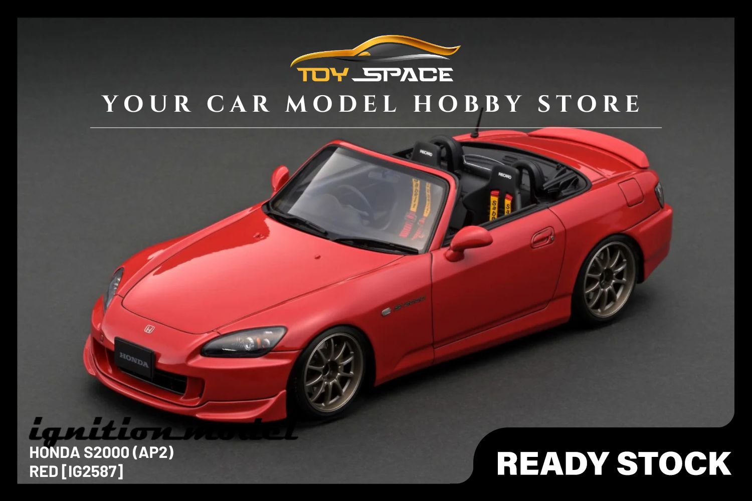 [IGNITION MODEL] 1/18 Honda S2000 (AP2) Red [IG2587]