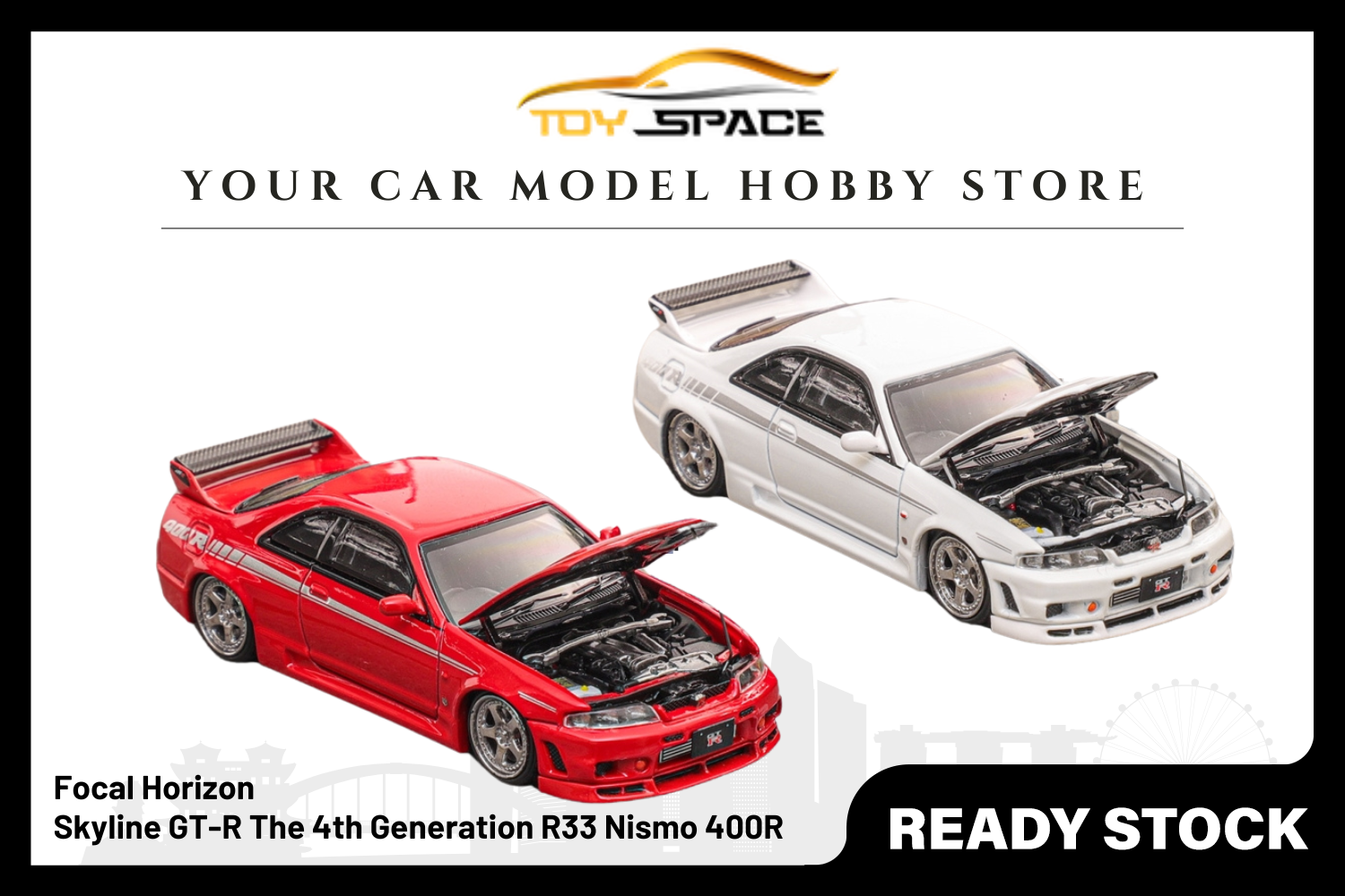 [FOCAL HORIZON] 1/64 Skyline GT-R The 4th Generation R33 Nismo 400R