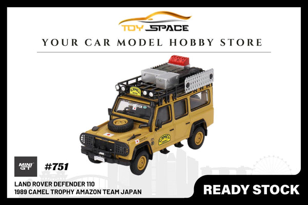 [MINI GT] Land Rover Defender 110  1989 Camel Trophy Amazon Team Japan