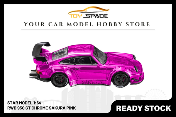 [STAR MODEL] 1/64 RWB 930 GT Chrome Sakura Pink