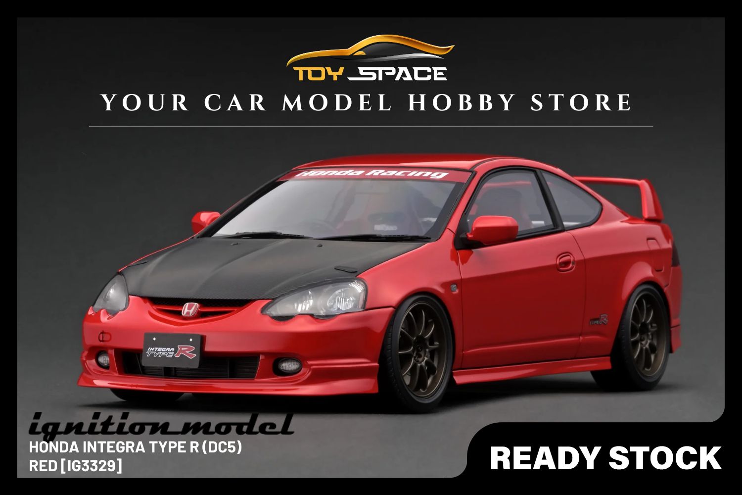 [IGNITION MODEL] 1/18 Honda Integra (DC5) Type R Red [IG3329]