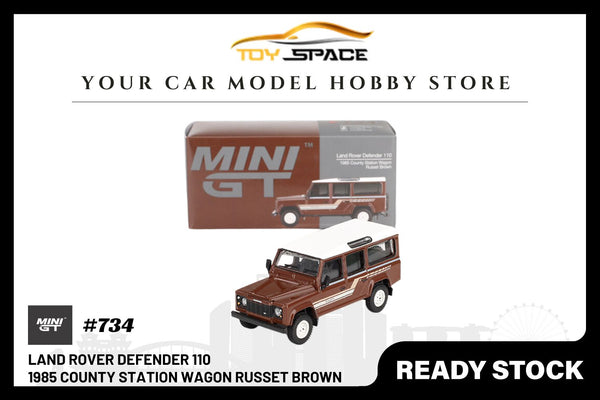 [MINI GT] Land Rover Defender 110 1985 County Station Wagon Russet Brown