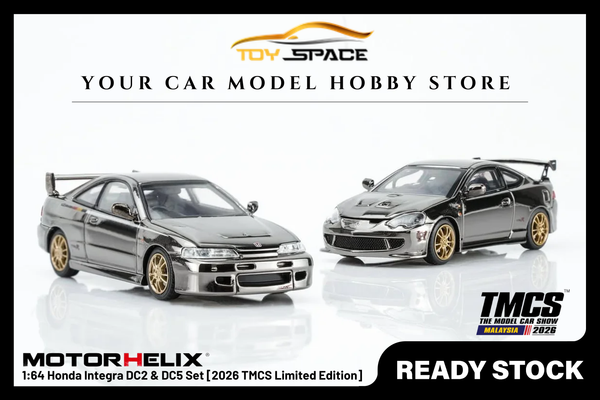 [MOTORHELIX] 1:64 Honda Integra DC2 & DC5 Set [2026 TMCS Limited Edition]