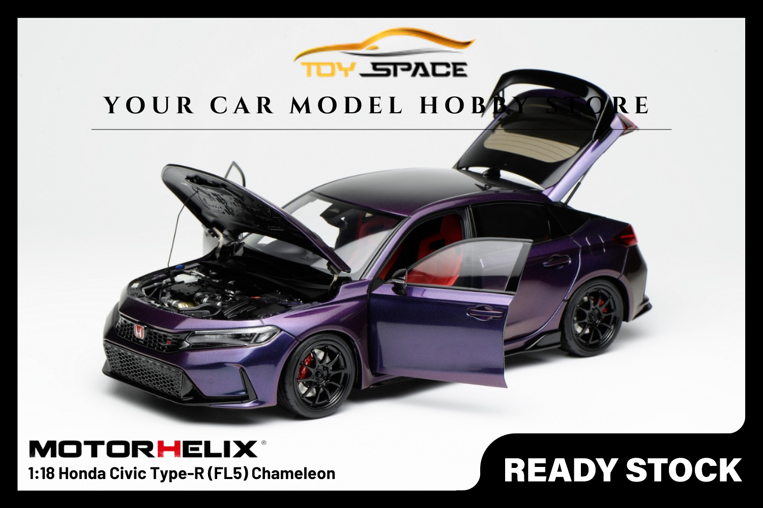 [MOTORHELIX] 1:18 Honda Civic Type-R (FL5) Chameleon