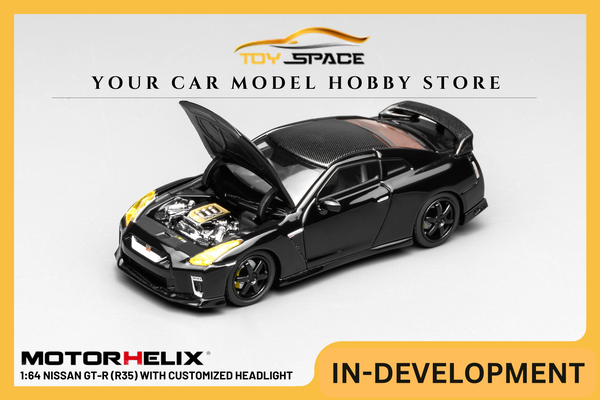 [MOTORHELIX] 1:64 Nissan GT-R (R35) With Customized Headlight