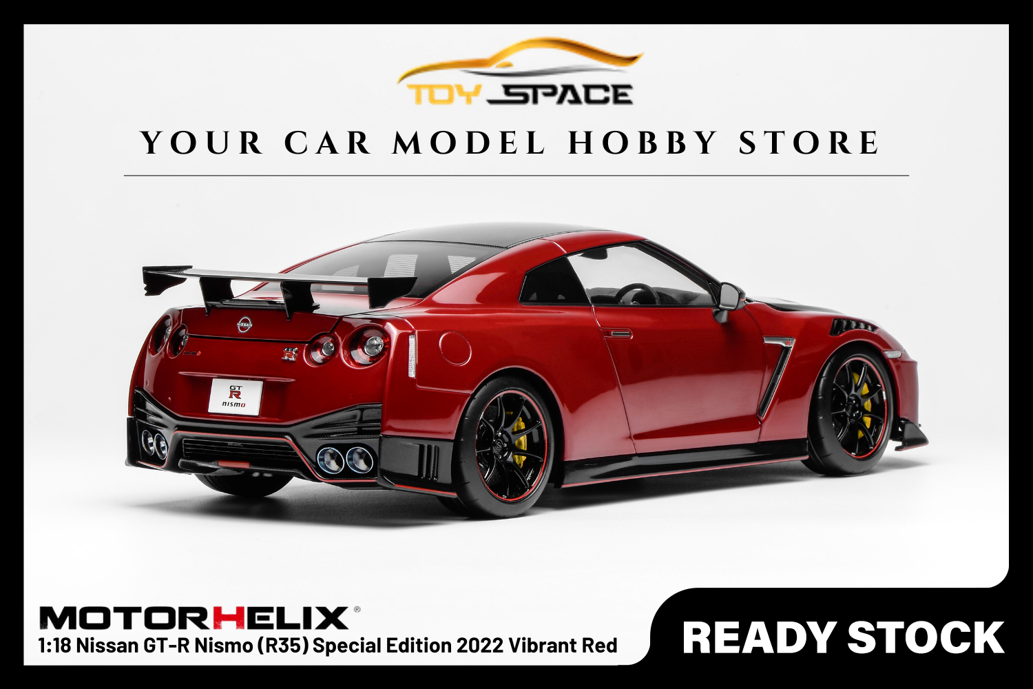 [MOTORHELIX] 1:18 Nissan GT-R Nismo (R35) Special Edition 2022 Vibrant Red