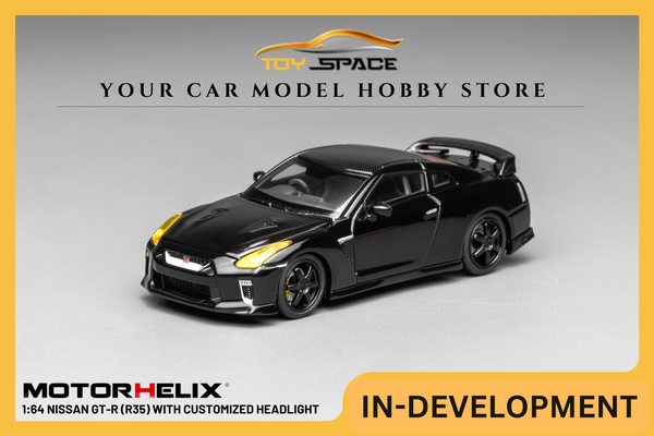 [MOTORHELIX] 1:64 Nissan GT-R (R35) With Customized Headlight