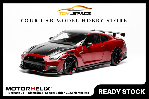 [MOTORHELIX] 1:18 Nissan GT-R Nismo (R35) Special Edition 2022 Vibrant Red