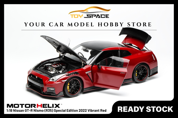 [MOTORHELIX] 1:18 Nissan GT-R Nismo (R35) Special Edition 2022 Vibrant Red