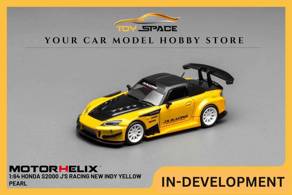 [MOTORHELIX] 1:64 Honda S2000 J'S Racing New Indy Yellow Pearl