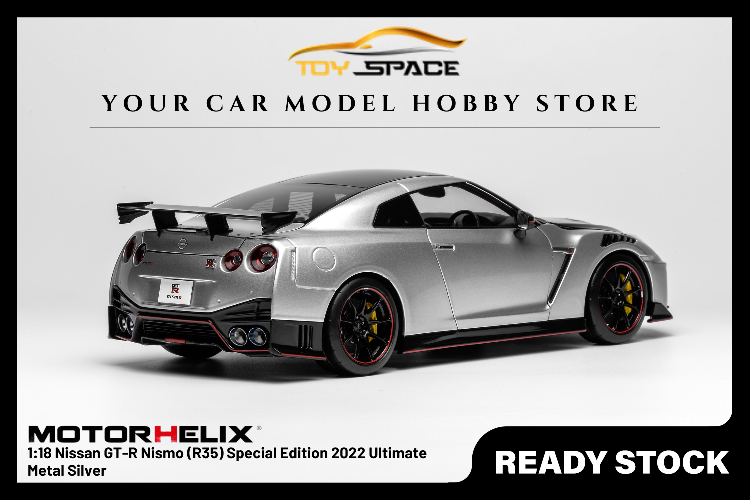 [MOTORHELIX] 1:18 Nissan GT-R Nismo (R35) Special Edition 2022 Ultimate Metal Silver