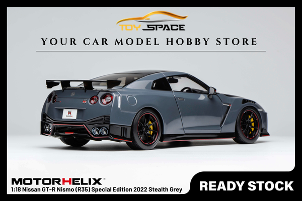[MOTORHELIX] 1:18 Nissan GT-R Nismo (R35) Special Edition 2022 Stealth Grey