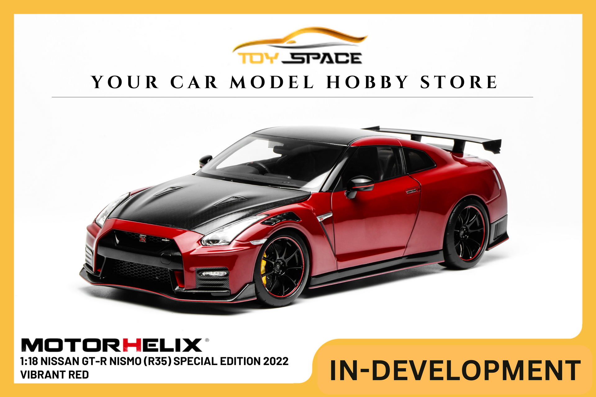 MOTORHELIX] 1:18 Nissan GT-R Nismo (R35) Special Edition 2022 Vibrant