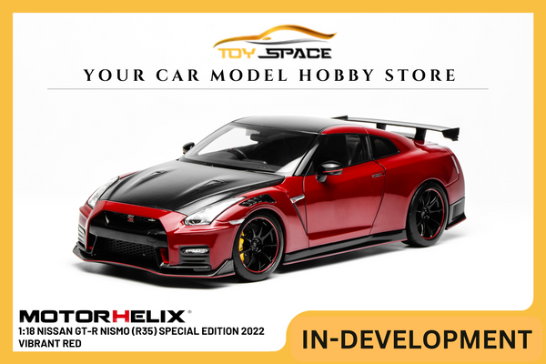 [MOTORHELIX] 1:18 Nissan GT-R Nismo (R35) Special Edition 2022 Vibrant Red