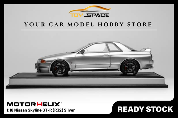 [MOTORHELIX] 1:18 Nissan Skyline GT-R (R32) Silver