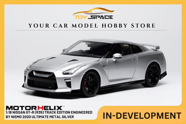 [MOTORHELIX] 1:18 Nissan GT-R (R35) Track Edition Engineered By Nismo 2020 Ultimate Metal Silver
