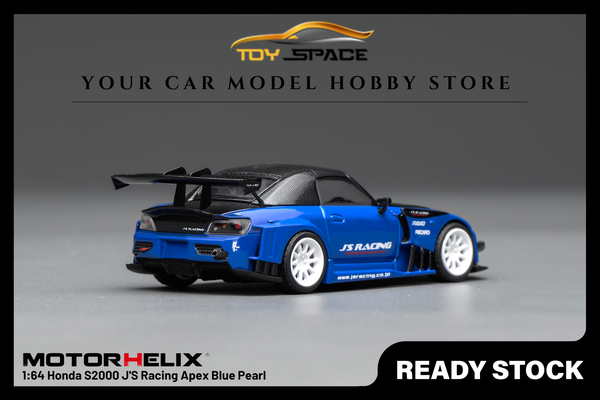 [MOTORHELIX] 1:64 Honda S2000 J'S Racing Apex Blue Pearl - Toy Space Diecast Online Store Singapore