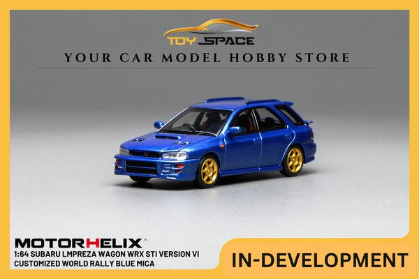[MOTORHELIX] 1:64 Subaru lmpreza Wagon WRX STi Version VI Customized World Rally Blue Mica
