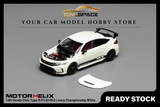 [MOTORHELIX] 1:64 Honda Civic Type R (FL5) HKS Livery Championship White - Toy Space Diecast Online Store Singapore