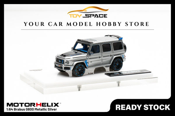 [MOTORHELIX] 1:64 Brabus G800 Metallic Silver