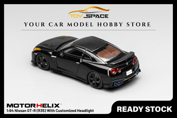 [MOTORHELIX] 1:64 Nissan GT-R (R35) With Customized Headlight - Toy Space Diecast Online Store Singapore
