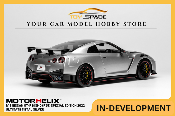 [MOTORHELIX] 1:18 Nissan GT-R Nismo (R35) Special Edition 2022 Ultimate Metal Silver
