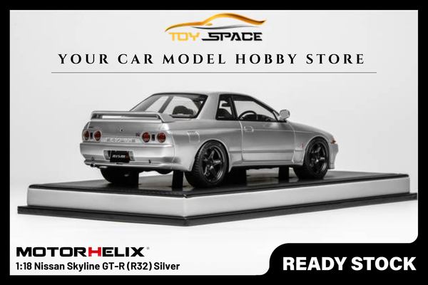 [MOTORHELIX] 1:18 Nissan Skyline GT-R (R32) Silver