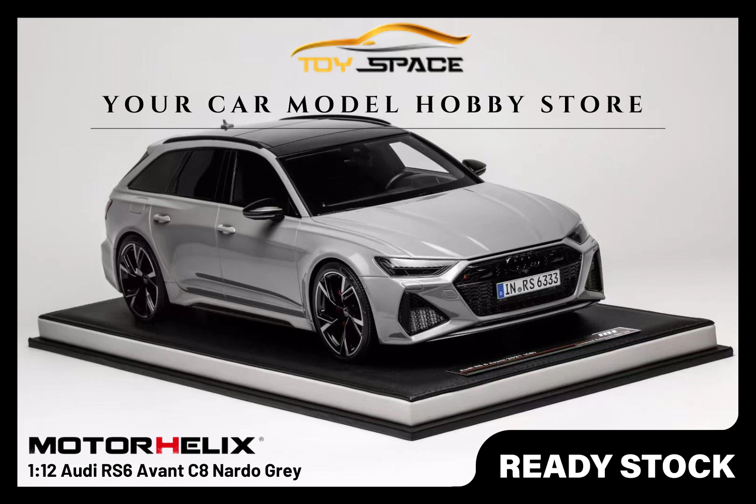 [MOTORHELIX] 1:12 Audi RS6 Avant C8 Nardo Grey