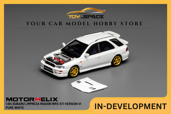 [MOTORHELIX] 1:64 Subaru lmpreza Wagon WRX STi Version VI Pure White