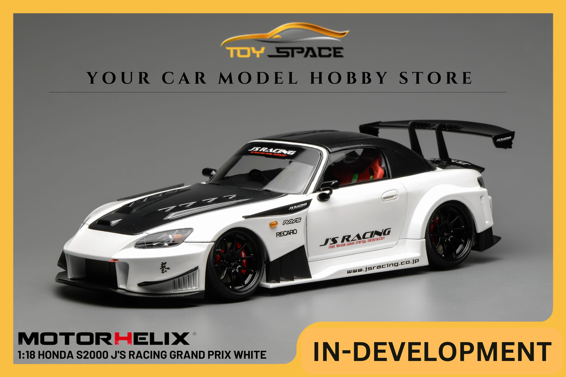 MOTORHELIX] 1:18 Honda S2000 J'S Racing Grand Prix White