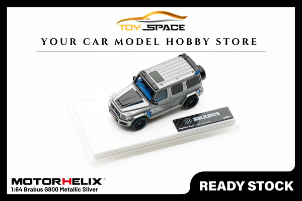 [MOTORHELIX] 1:64 Brabus G800 Metallic Silver