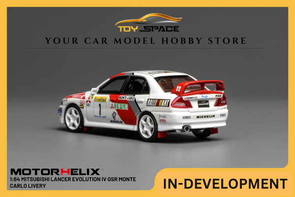 [MOTORHELIX] 1:64 Mitsubishi Lancer Evolution IV GSR Monte Carlo Livery